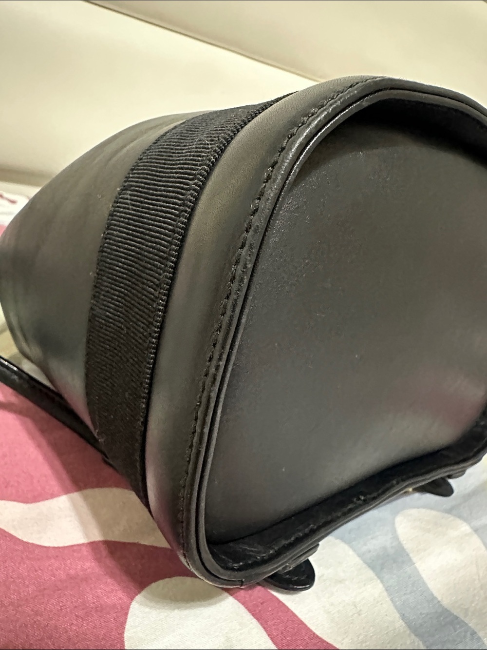 Salvatore Ferragamo Black Leather Drawstring Mini Bucket/Backpack - Picture 7 of 15